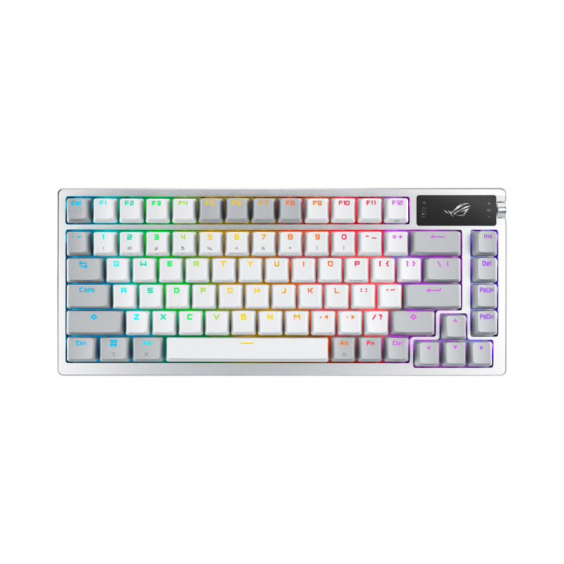 ASUS ROG Azoth clavier Jouer USB + RF Wireless + Bluetooth Blanc ASUS ROG Azoth clavier Jouer USB + RF Wireless + Bluetooth Blanc