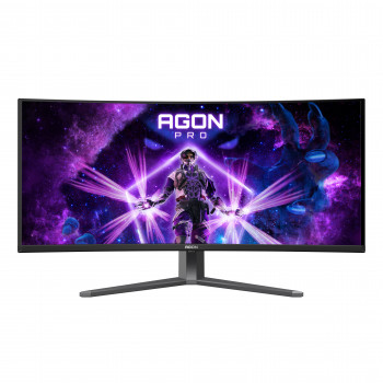 AOC AGON PRO AG346UCD écran plat de PC 86,4 cm (34") 3440 x 1440 pixels Wide Quad HD QD-OLED Noir, Gris