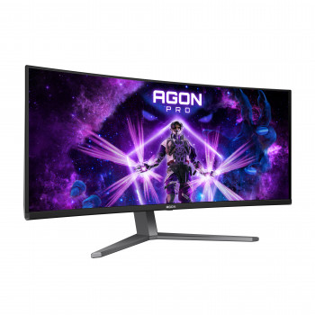 AOC AGON PRO AG346UCD écran plat de PC 86,4 cm (34") 3440 x 1440 pixels Wide Quad HD QD-OLED Noir, Gris