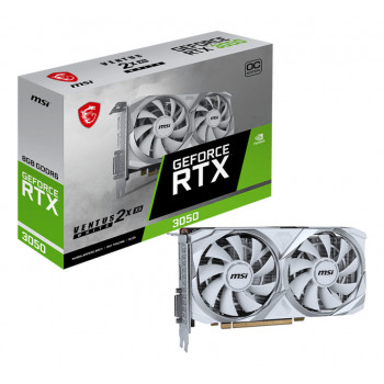 MSI VENTUS RTX 3050 2X XS WHITE 8G OC NVIDIA GeForce RTX 3050 8 Go GDDR6
