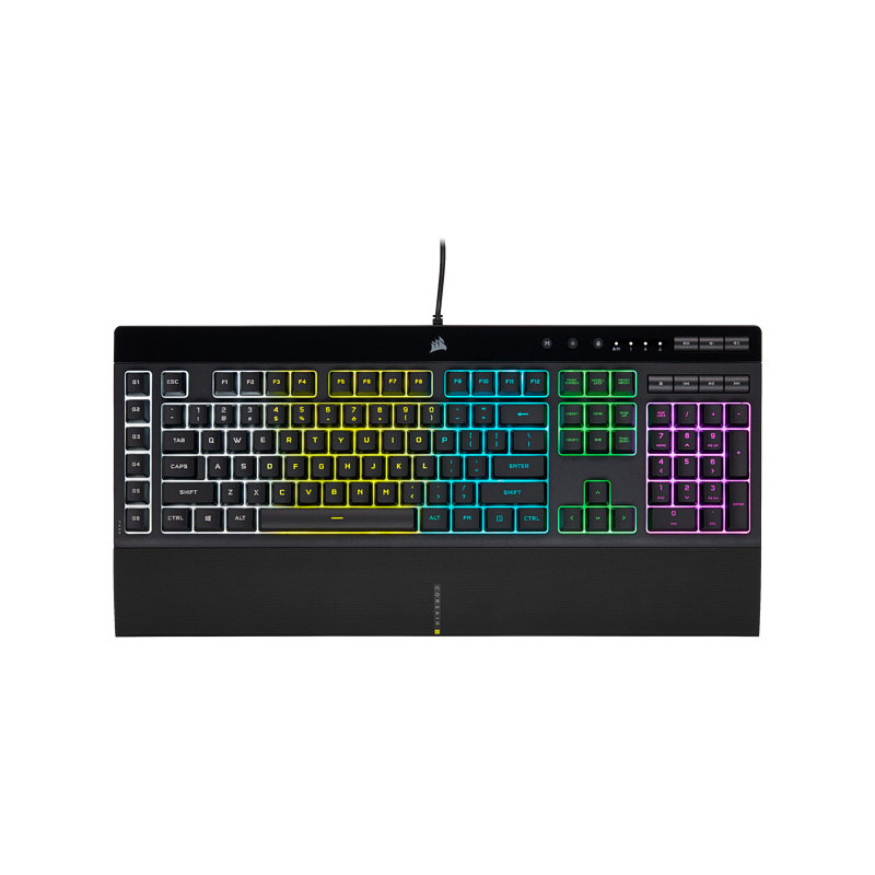 Corsair K55 RGB PRO clavier Gaming USB AZERTY Français Noir