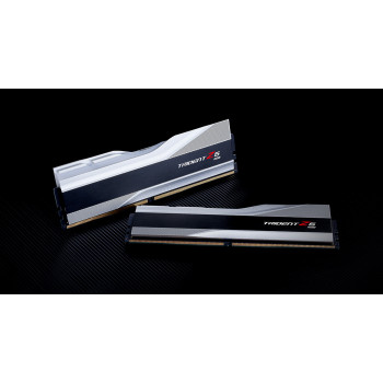 G.Skill Trident Z5 RGB 32 Go (2 x 16 Go) DDR5 6400 MHz CL32 - Argent