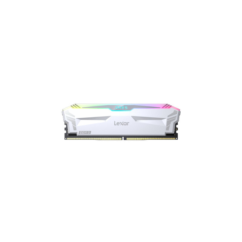 Lexar ARES RGB Black 32Go (2x16Go) DDR5 6400 Mhz CL32 White Lexar ARES RGB Black 32Go (2x16Go) DDR5 6400 Mhz CL32 White