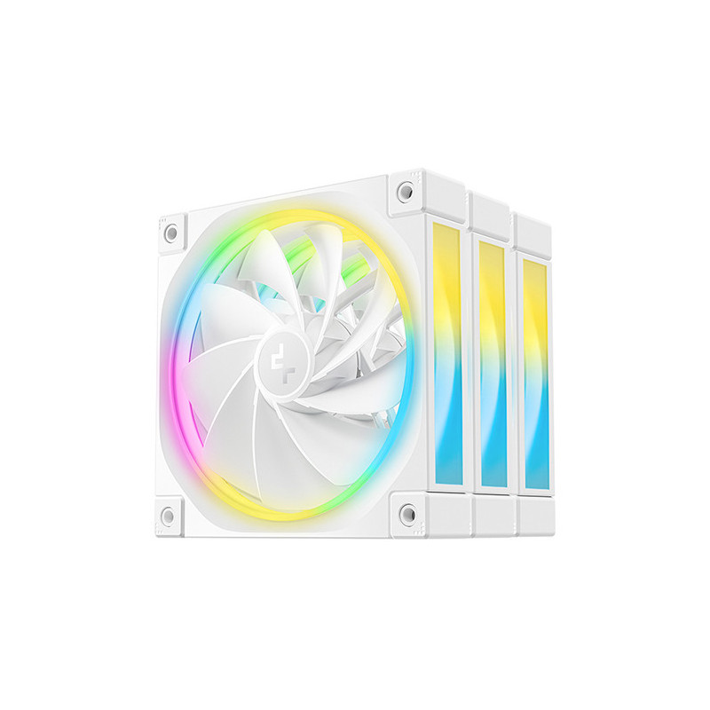 DeepCool FL12R WH-3 IN 1 Boitier PC Ventilateur 12 cm Blanc 3 pièce(s) DeepCool FL12R WH-3 IN 1 Boitier PC Ventilateur 12 cm Blanc 3 pièce(s)