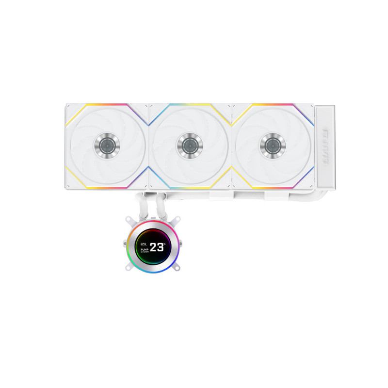 Lian Li GA II Hydroshift II LCD-C 360TL Processeur Refroidisseur de liquide tout-en-un 12 cm Blanc 1 pièce(s)