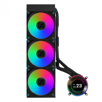 Lian Li GA II Hydroshift II LCD-C 360CL Processeur Refroidisseur de liquide tout-en-un 12 cm Noir 1 pièce(s)