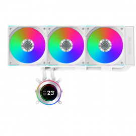 Lian Li GA II Hydroshift II LCD-C 360CL Processeur Refroidisseur de liquide tout-en-un 12 cm Blanc 1 pièce(s)