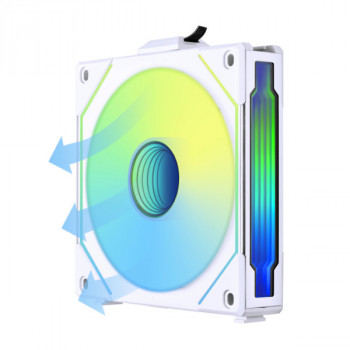 Lian Li UF-RSLIN120-1W système de refroidissement d’ordinateur Boitier PC Ventilateur 12 cm Blanc 1 pièce(s)