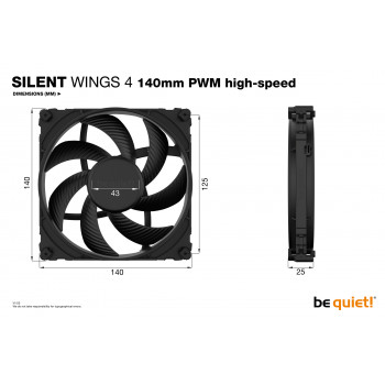 be quiet! Silent Wings 4 140 mm PWM | Ventilateur PC high-speed