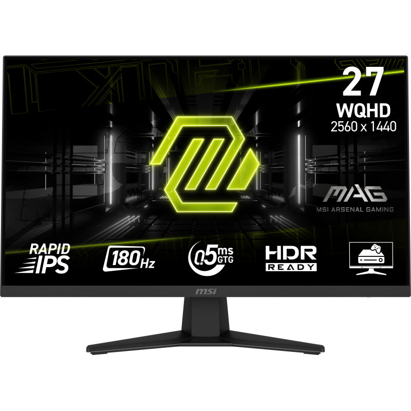 MSI MAG 274QF écran plat de PC 68,6 cm (27") 2560 x 1440 pixels Wide Quad HD LCD Noir