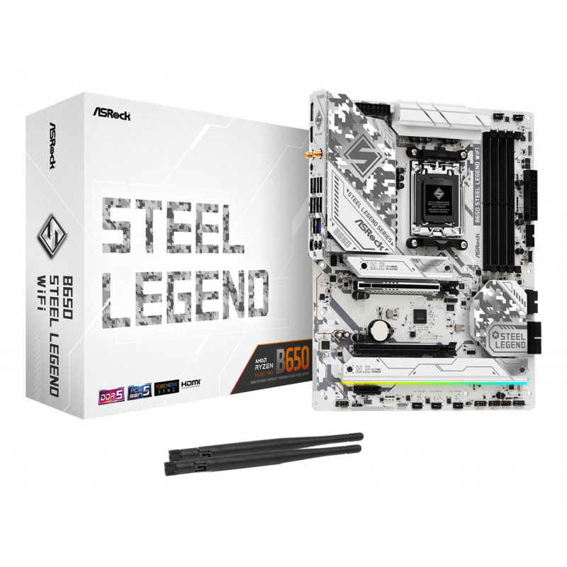 Asrock B650 Steel Legend WiFi AMD B650 Emplacement AM5 ATX
