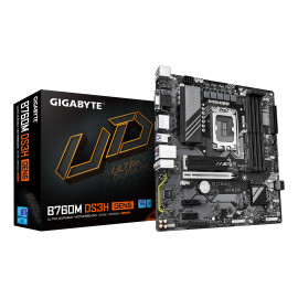 GIGABYTE B760M DS3H GEN5 Carte Mère – Prend en charge les processeurs Intel Core 14e génération, VRM numérique 6+2+1 phases,