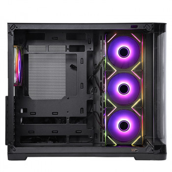 itek DARK CAVE CURVED Tower Noir