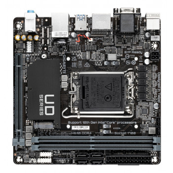 GIGABYTE H610I DDR4 Carte mère - Compatible avec processeurs Intel Core 14th CPUs, 4+1+1 Hybrid Digital VRM, up to 3200MHz