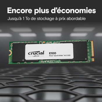 Crucial E100 2 To M.2 PCI Express 4.0 NVMe
