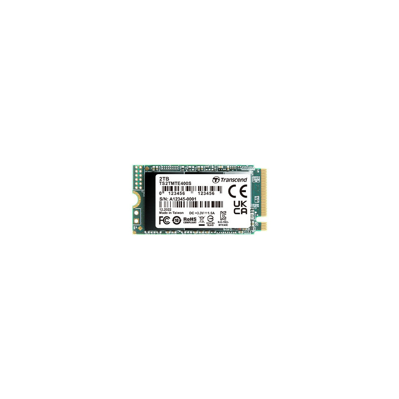 Transcend 400S 2 To M.2 PCI Express 3.0 NVMe 3D NAND