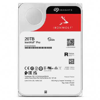 Seagate IronWolf Pro ST20000NT001 disque dur 20 To 7200 tr min 256 Mo 3.5"