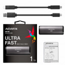 ADATA SE760 1 To USB Type-C 3.2 Gen 2 (3.1 Gen 2) Titane