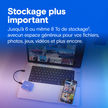 Crucial X10 1 To USB Type-C USB 3.2 Gen 2x2 Bleu