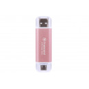 Transcend ESD310 512 Go USB Type-A vers USB Type-C 3.2 Gen 2 (3.1 Gen 2) Rose