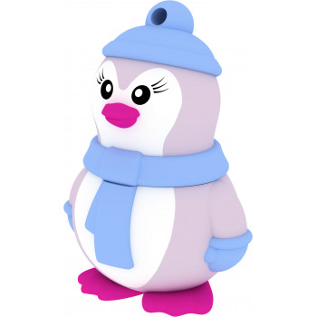 Emtec Miss Penguin lecteur USB flash 16 Go USB Type-A 2.0 Bleu, Violet, Blanc