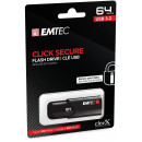 Emtec B120 Click Secure lecteur USB flash Noir