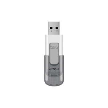 Lexar JumpDrive V100 lecteur USB flash 128 Go USB Type-A 3.2 Gen 1 (3.1 Gen 1) Gris, Blanc