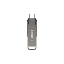 Lexar JumpDrive LJDD400256G-BNQNG lecteur USB flash 256 Go USB Type-C 3.2 Gen 1 (3.1 Gen 1) Gris