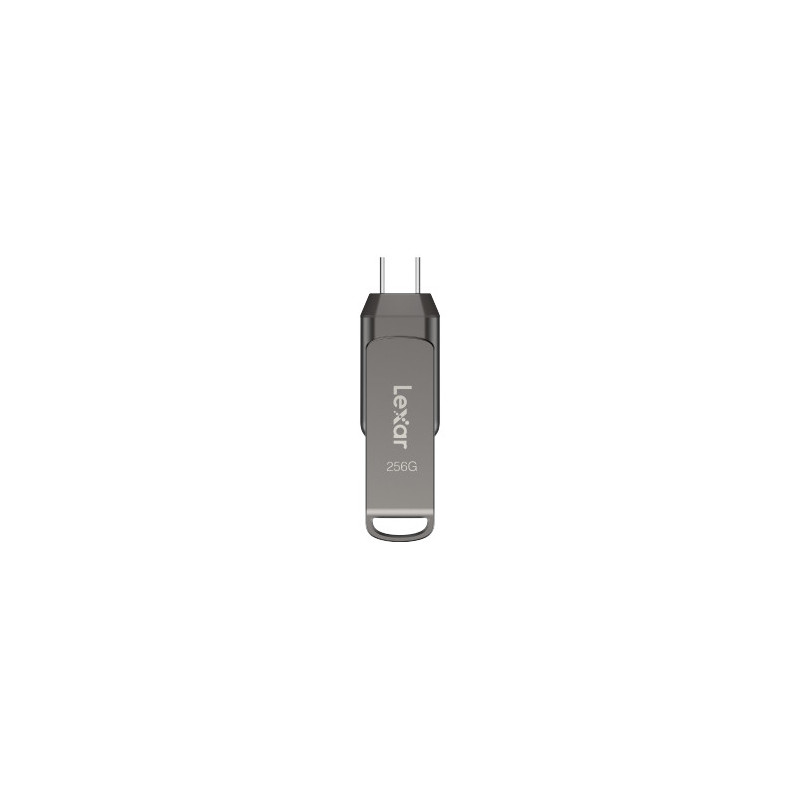 Lexar JumpDrive LJDD400256G-BNQNG lecteur USB flash 256 Go USB Type-C 3.2 Gen 1 (3.1 Gen 1) Gris
