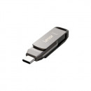 Lexar JumpDrive LJDD400256G-BNQNG lecteur USB flash 256 Go USB Type-C 3.2 Gen 1 (3.1 Gen 1) Gris