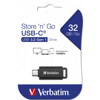 Verbatim Store 'n' Go lecteur USB flash 32 Go USB Type-C 3.2 Gen 1 (3.1 Gen 1) Noir