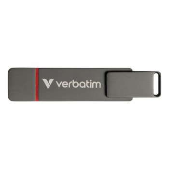 Verbatim Dual QuickStick lecteur USB flash 512 Go USB Type-A   USB Type-C 3.2 Gen 1 (3.1 Gen 1) Gris