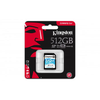 Kingston Technology Canvas Go! 512 Go SDXC UHS-I Classe 10