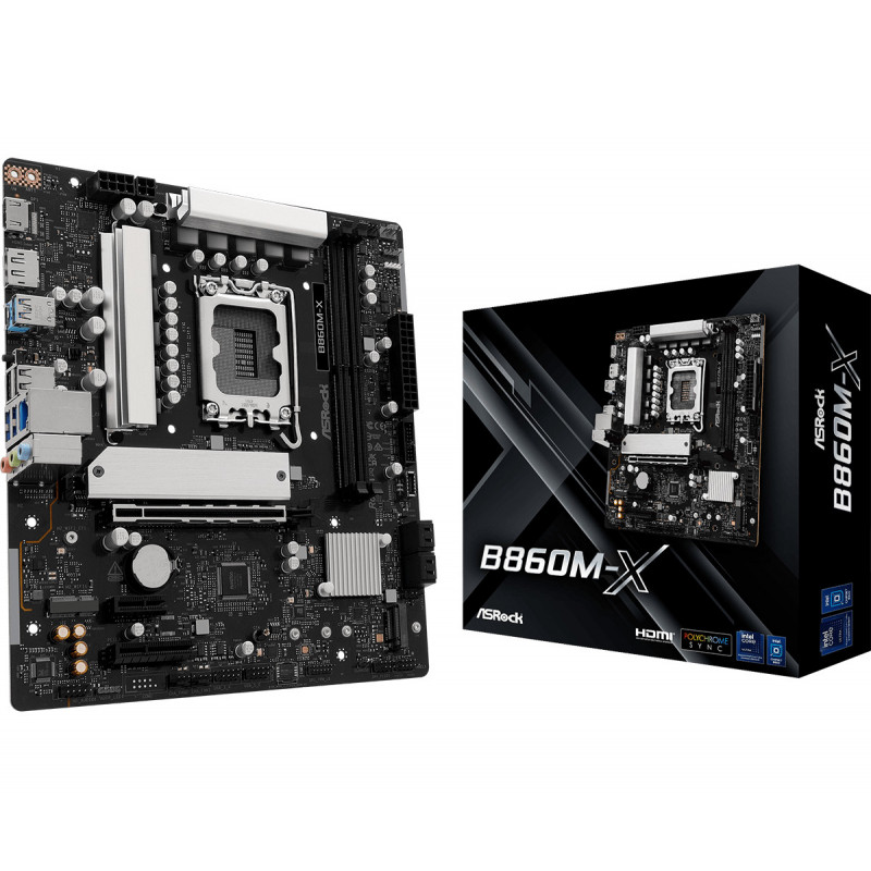 Asrock B860M-X Intel B860 LGA 1851 (Socket V1) micro ATX