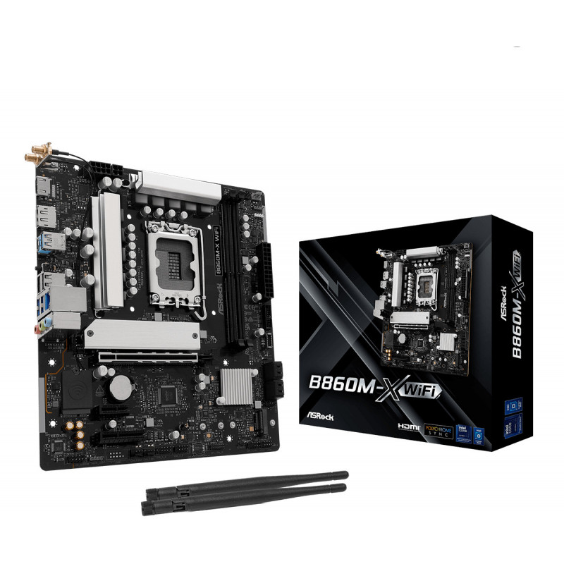 Asrock B860M-X WiFi Intel B860 LGA 1851 (Socket V1) micro ATX