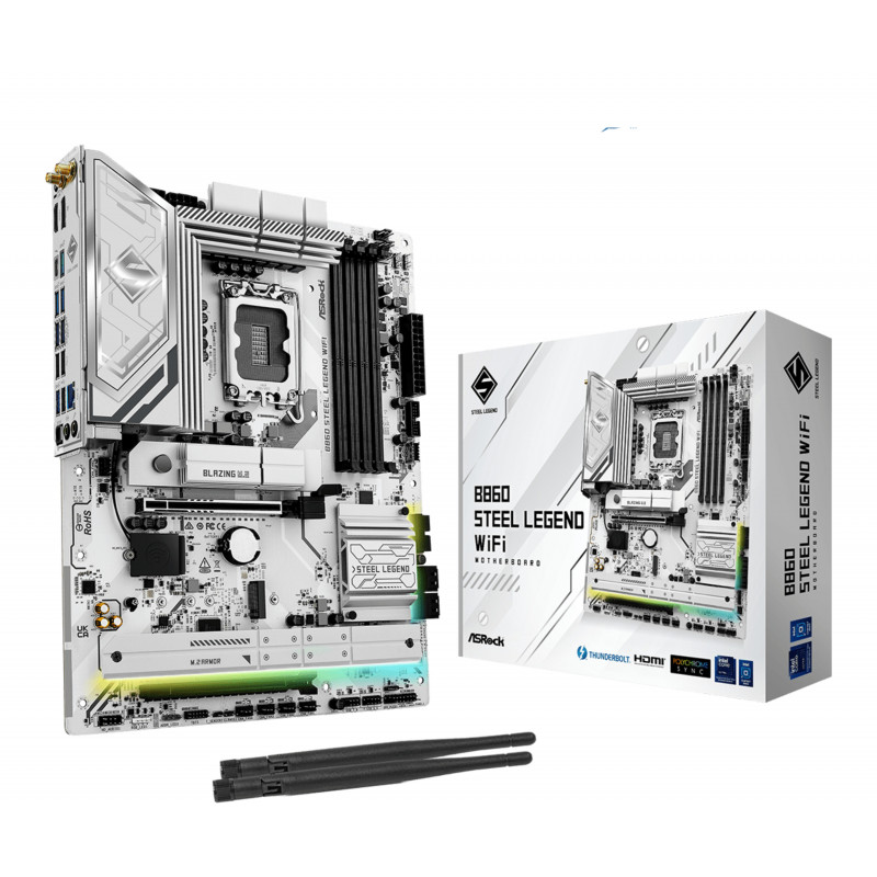Asrock B860 Steel Legend WiFi Intel B860 LGA 1851 (Socket V1) ATX