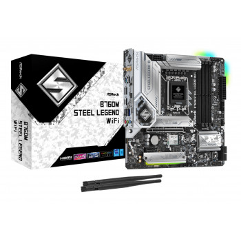 Asrock B760M Steel Legend WiFi Intel B760 LGA 1700 micro ATX