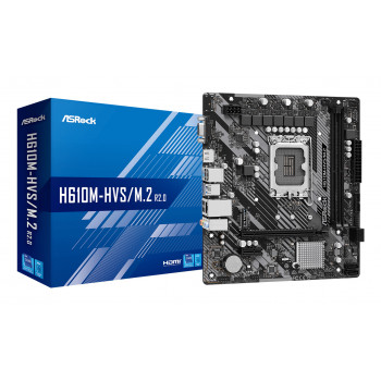 Asrock H610M-HVS M.2 R2.0 Intel H610 LGA 1700 micro ATX