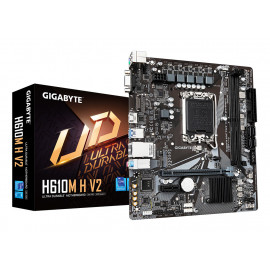 GIGABYTE H610M H V2 Carte mère - Compatible avec processeurs Intel Core 14th CPUs, 4+1+1 Hybrid Digital VRM, up to 5600MHz