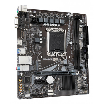 GIGABYTE H610M H V2 Carte mère - Compatible avec processeurs Intel Core 14th CPUs, 4+1+1 Hybrid Digital VRM, up to 5600MHz
