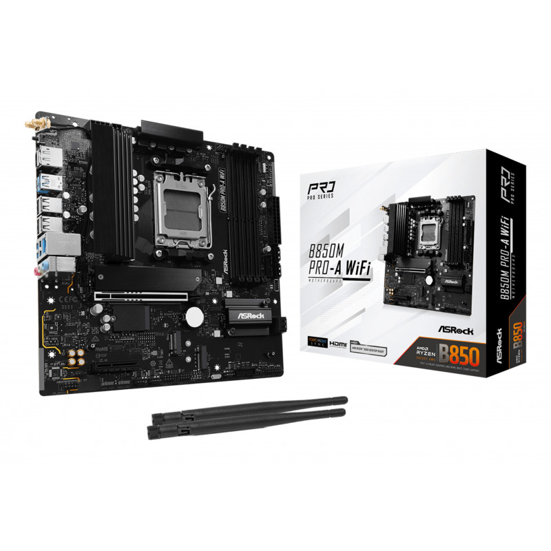 Asrock B850M Pro-A WiFi AMD B850 Emplacement AM5 micro ATX