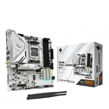 Asrock B850M Steel Legend WiFi AMD B850 Emplacement AM5 micro ATX