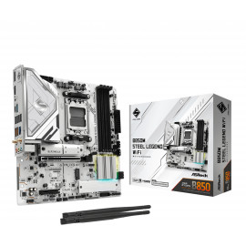 Asrock B850M Steel Legend WiFi AMD B850 Emplacement AM5 micro ATX