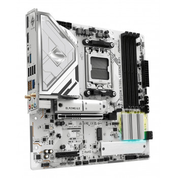 Asrock B850M Steel Legend WiFi AMD B850 Emplacement AM5 micro ATX