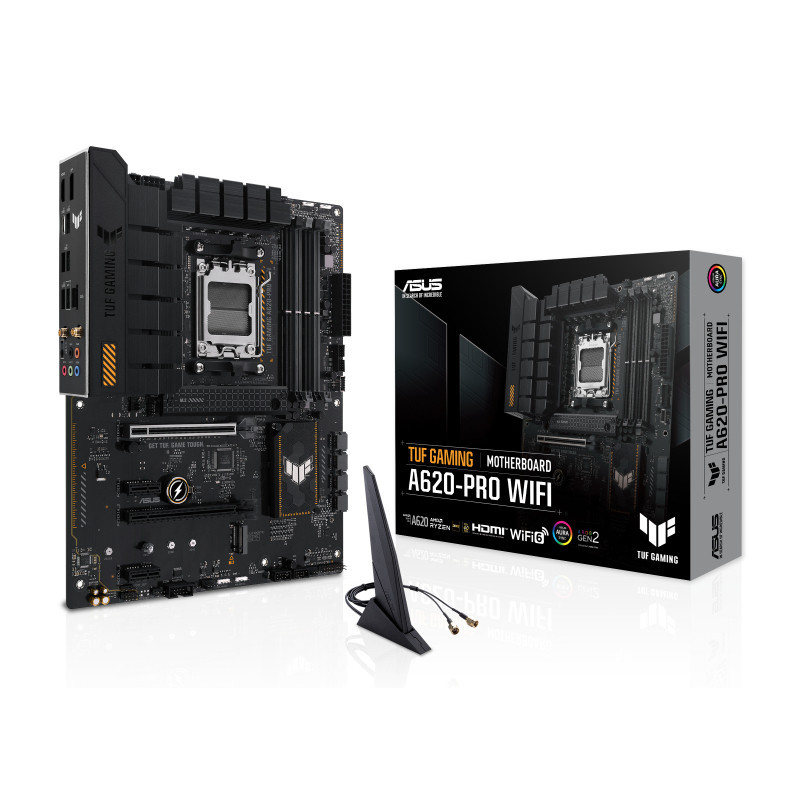 ASUS TUF GAMING A620-PRO WIFI AMD A620 Emplacement AM5 ATX