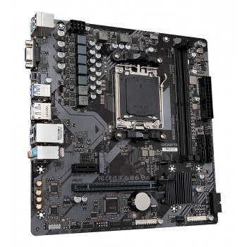 GIGABYTE B650M S2H Carte mère - AMD Ryzen série 9000, VRM 5+2+2 phases, jusqu'à 6400 MHz DDR5 (OC), 1xPCIe 4.0 M.2, LAN GbE,