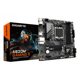 GIGABYTE A620M GAMING X Carte Mère - Prend en charge les processeurs AMD Ryzen 8000, VRM numérique 8+2+1 phases, jusqu'à