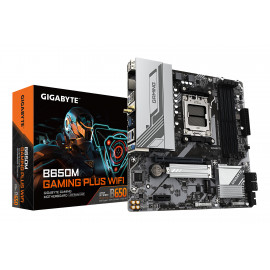 GIGABYTE B650M GAMING PLUS WIFI Carte mère - Processeurs AMD Ryzen 9000, VRM 5+2+2 phases, jusqu'à 8000 MHz DDR5, 2xPCIe 4.0