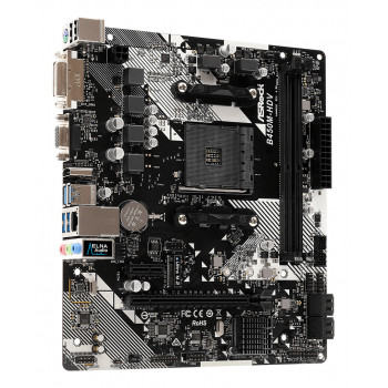 Asrock B450M-HDV R4.0 AMD B450 Emplacement AM4 micro ATX