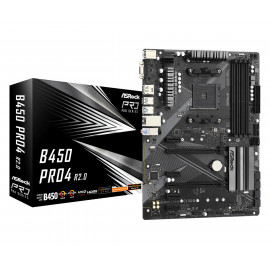 Asrock B450 Pro4 R2.0 AMD B450 Emplacement AM4 ATX